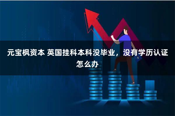 元宝枫资本 英国挂科本科没毕业，没有学历认证怎么办